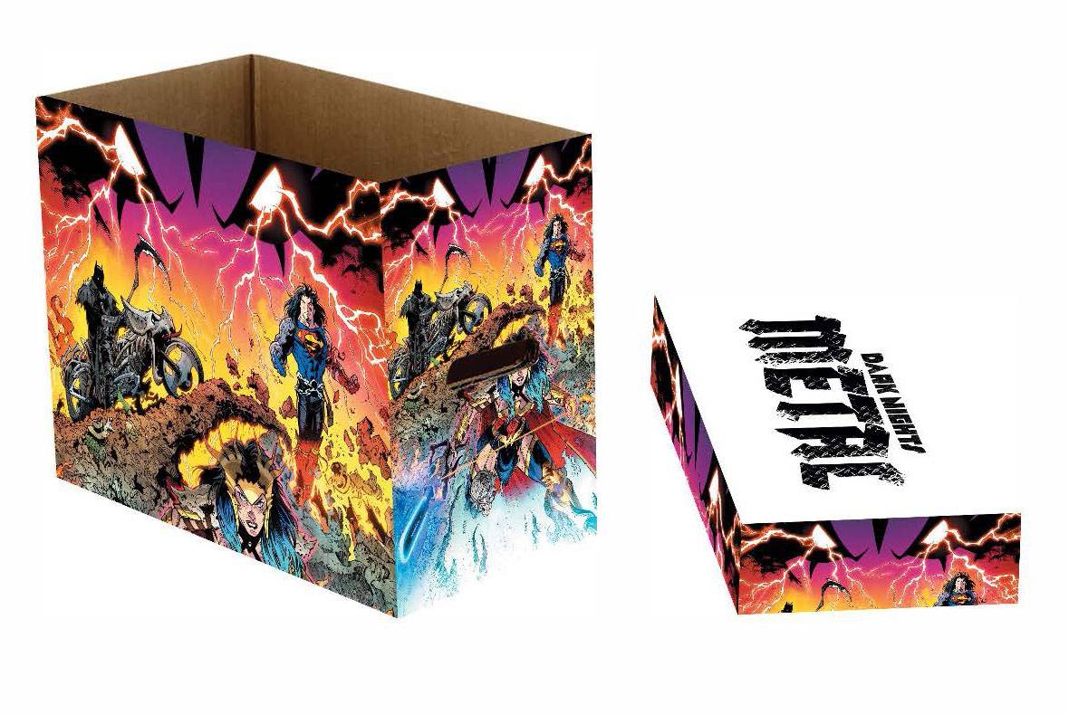 DC GRAPHIC COMIC SHORT BOX DARK KNIGHTS METAL