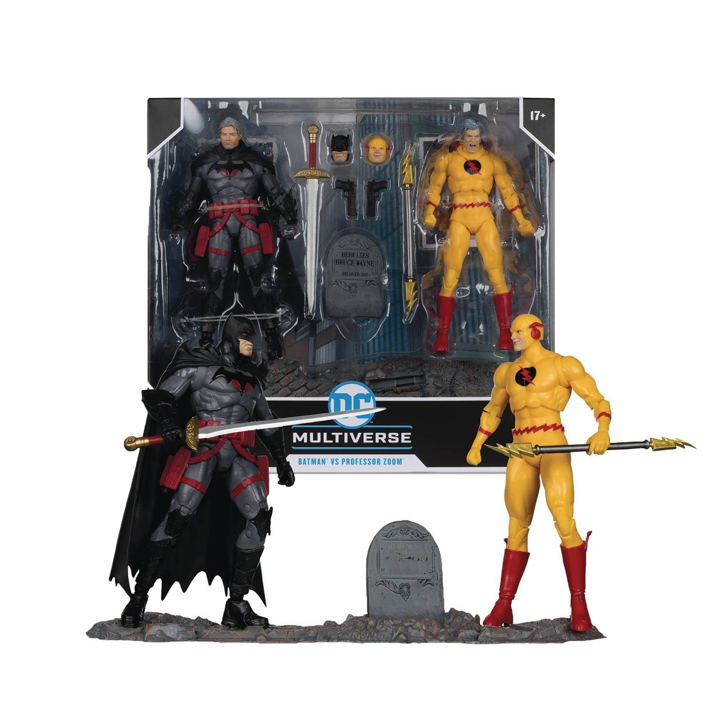 THOMAS WAYNE BATMAN & ZOOM ACTION FIGURE SET