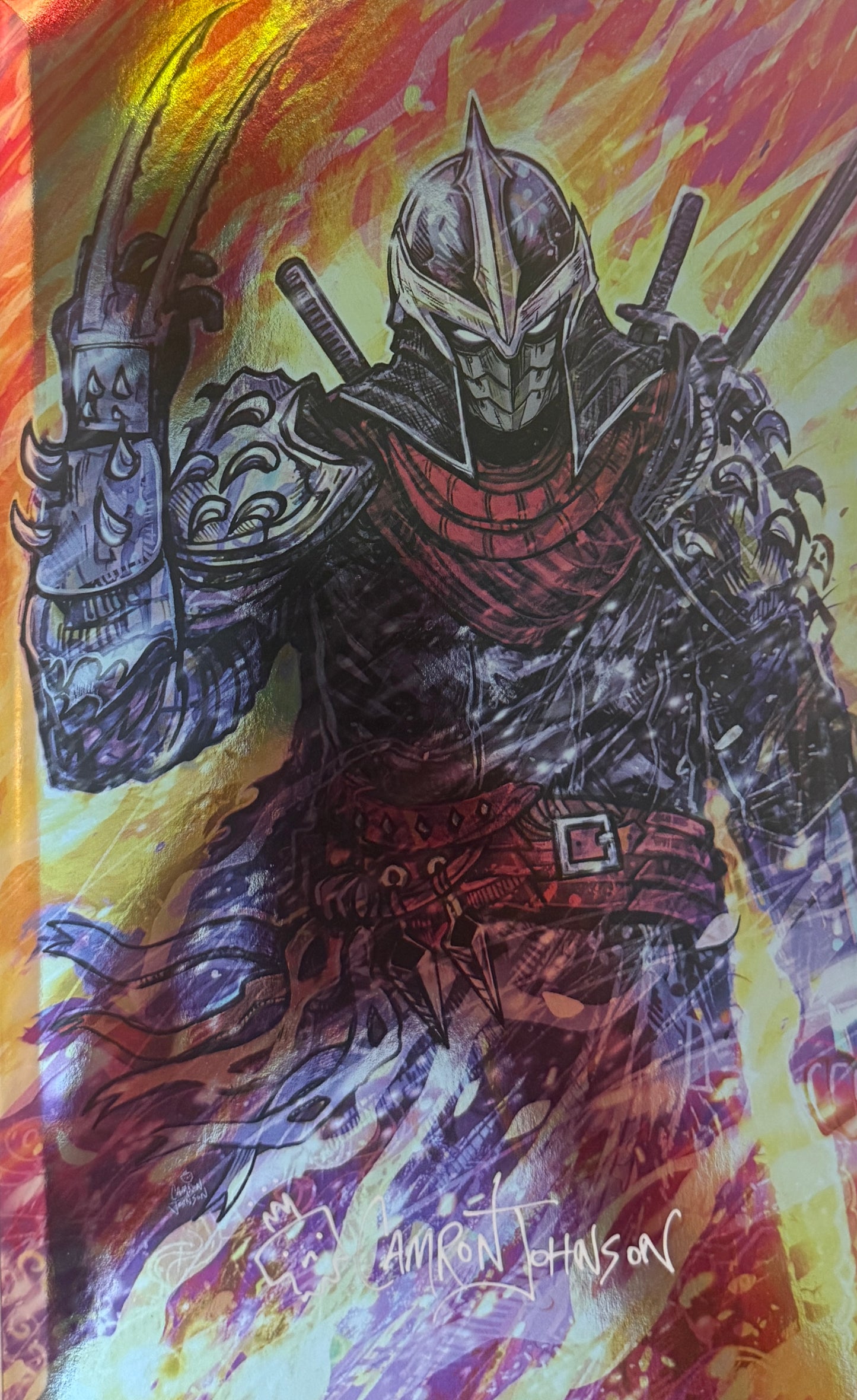 Teenage Mutant Ninja Turtles: Shredder #1 Camron Johnson Foil (Signed w/ COA)