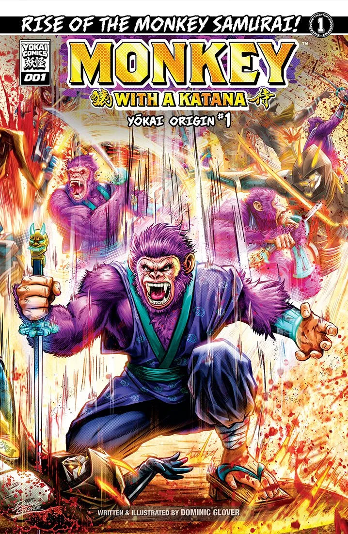 Monkey With a Katana #01 Dominic Glover Trade Dress