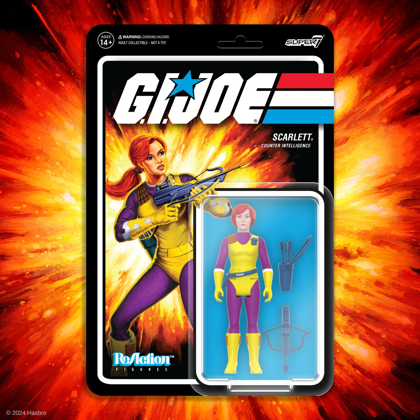 G.I. Joe Reaction Figure Wave 1 - Scarlett (DIC Purple)